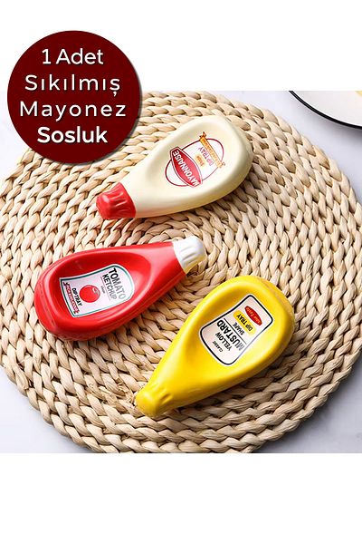 ARVALE Ceramic Sauce Cup Squeezed Sauce Bottle Design |   Single Product