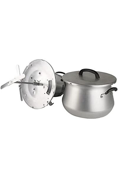 ALSAIF Electric Cooking Pot Traditional Food Mixer (MASHE, GREISH), 140w, Silver