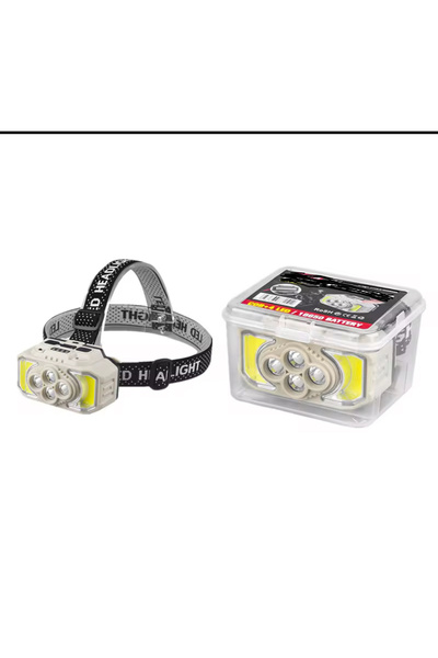 DÜNYA AKSESUAR şarj edilebilir kafa lambası ayrılabilir zoom 4 modu led usb ç...
