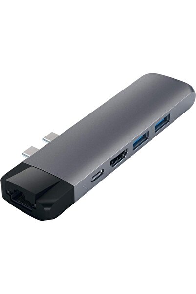 Satechi Stație de andocare Satechi Aluminium TYPE-C PRO Hub, Ethernet, Space ...
