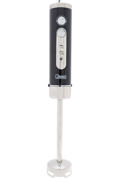 JANO Electric Hand Blender 4 In 1 With Whisk, Chopper, Cup, Stainless Steel Blade 300w, Black/transparent