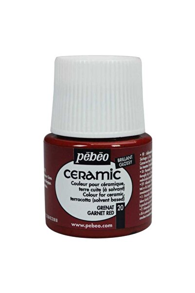 Pebeo Solvent Bazlı Seramik Boya 45ml Şişe - 20 Garnet Red
