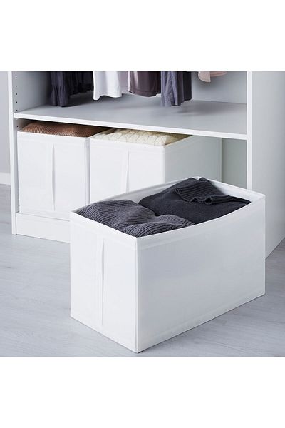 IKEA SKUBB Box, white, 31 x 55 x 33 cm