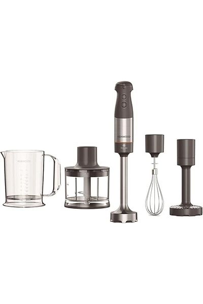 Kenwood خلاط يدوي، عصا من الفولاذ المقاوم للصدأ، 1000 واط، عصا خلط ثلاثية الشفرات، مفرمة 0.5 لتر، خفاقة معدنية