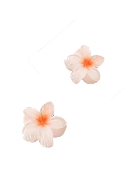 New Obsessions 2 τεμάχια μεσαίου μεγέθους Hibiscus Luxury Acetate πόρπη με μανταλάκια