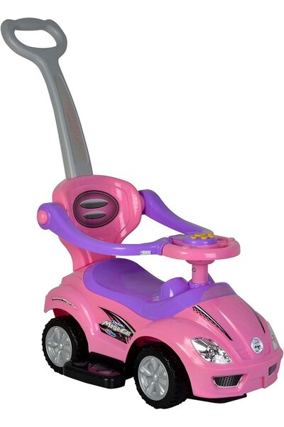 MAAS 3-in-1 Push Ride-On Car for Toddlers | Baby Walker Car with Music, Steering Wheel, Footrest & Handle