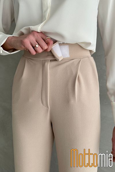 mottomia Women S High Waist Palazzo Pants with Velcro Closure - Colorful, Stylish and Relaxed Fit