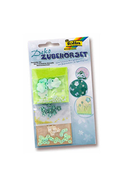 Folia Autocolant Decor 20x9,8cm Floare Verde