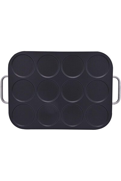 JANO Electric Crepe Maker 12 Pcs, Molds Machine , 1600w, White