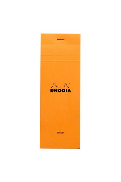 Rhodia Basic 7,4X21Cm Striped Block Orange Cover 80 Sheets