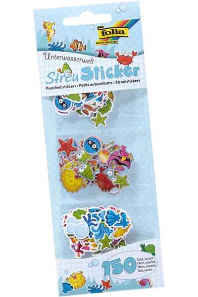 Folia Autocolant Punch 150 de bucăți Lumea submarină