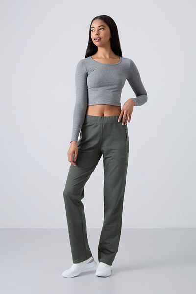 TOMMY LIFE Çağla Comfortable Form Classic Leg Women's Sweatpants with Zipper Pocket - 94195