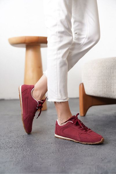 MODAADAM Pantofi sport Remy pentru damă - Roșu Claret