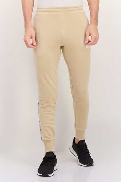 Puma Men Sportswear Fit Drawstring Training Pants, Beige
