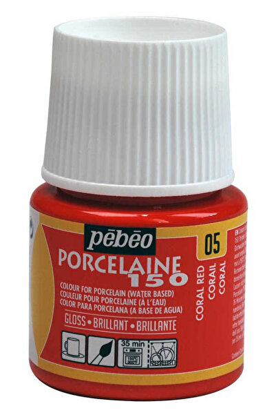 Pebeo Su Bazlı Porselen Boya 150 - 05 Coral Red