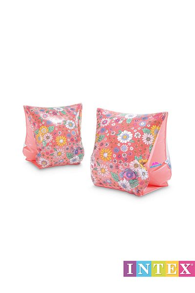 hediyecik İntex Flower Patterned Sleeve Children's Pool and Sea Sleeve (3-6 Years Old) 23X15 cm