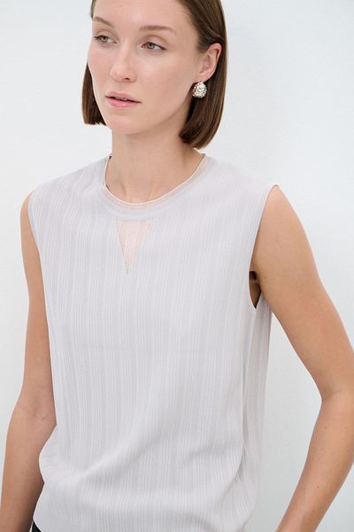 adL Sleeveless Knitwear Blouse