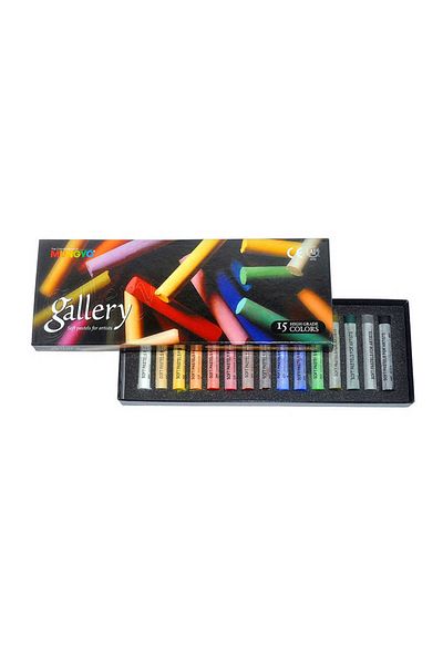 Mungyo Gallery Artist Quality Soft Round Powder Pastel Set of 15