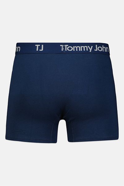 Tommy John Men 2 Pieces 4 Inseam Brand Logo Boxer Briefs, Multicolor