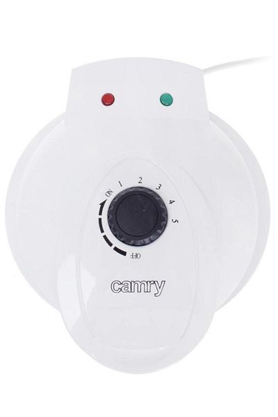 CAMRY Aparat pentru preparat waffle Camry CR 3022, 1000 W, 5 Felii (Alb)