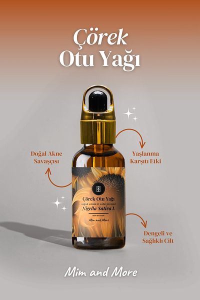 Mim and More Black Cumin Seed Oil - Cold Pressed 100% Pure Natural, 50ml