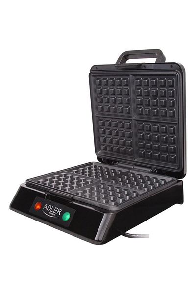 adler Aparat de facut Waffle Adler AD3036, 1300W, Argintiu