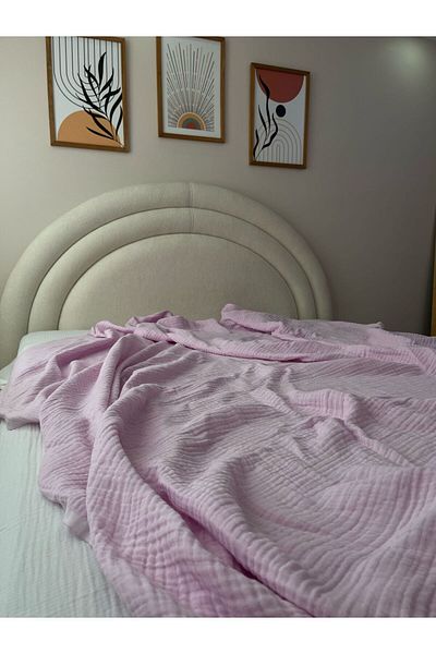GİNETEKS 4 Layer King Size Muslin Bedspread (240X260)