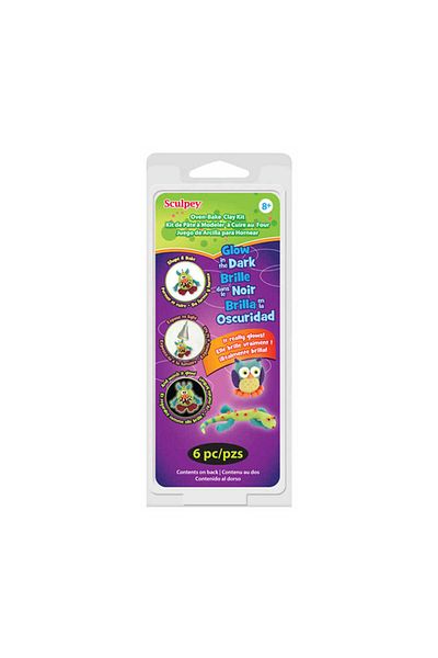 Sculpey Glow in Dark 6 Pieces
