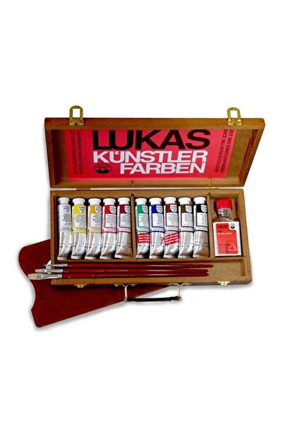 Lukas Studio Yağlı Boya Set 10lu 37ml Palet 3 Fırça