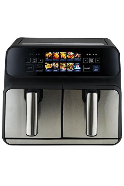 ProfiCook Friteuza dubla cu aer cald ProfiCook PC-FR 1287 H, 8 l, Air-Flow 360, 9 programe, Afisaj LCD