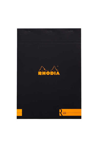 Rhodia A4 Çizgili Blok Siyah Kapak 90gr 70 Yaprak