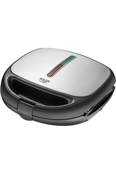 adler Sandvișor multifuncțional Adler AD3040, 1200W, 5-în-1 (Negru/Argintiu)
