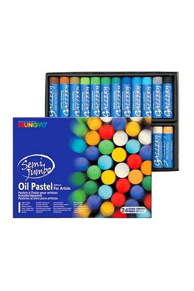 Mungyo 24-Piece Jumbo Oil Pastel Cardboard Box