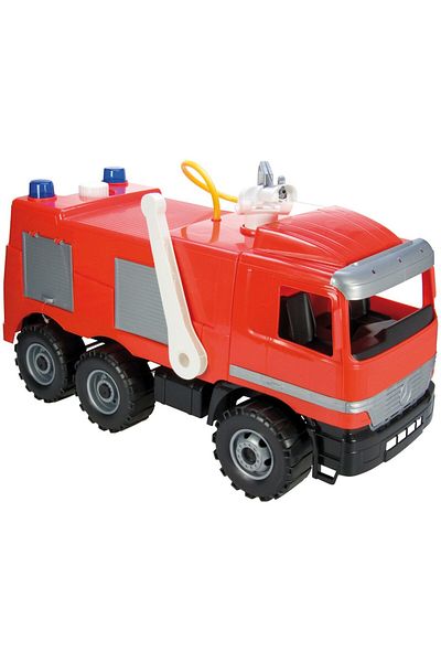 LENA Mercedes Gigant Fire Truck, Lena, red, with spray pump, 65 cm, plastic