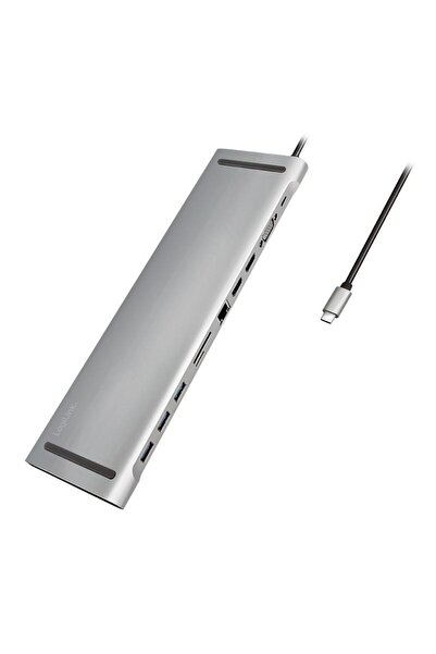 LogiLink Docking Station Logilink UA0373, conectare PC USB 3.1, PD 3.0 pana la 100W (Argintiu)