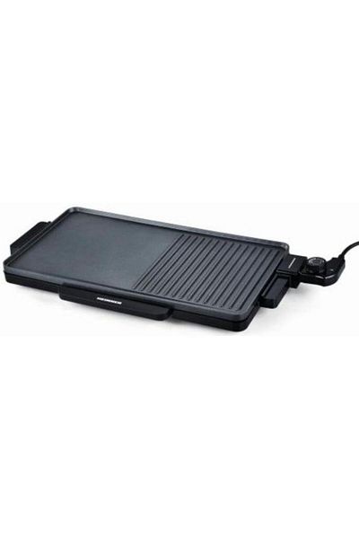 Heinner Gratar electric Heinner HEG-F2000GT, 2000W, Temperatura reglabila, Placa fixa non-adeziva (Negru)