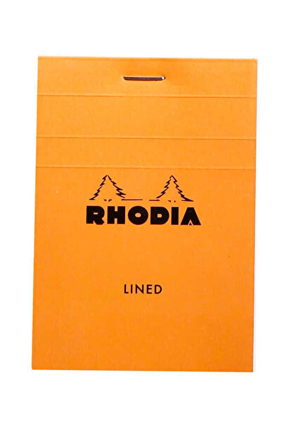Rhodia A7 тетрадка с линии, оранжева корица, 80 листа