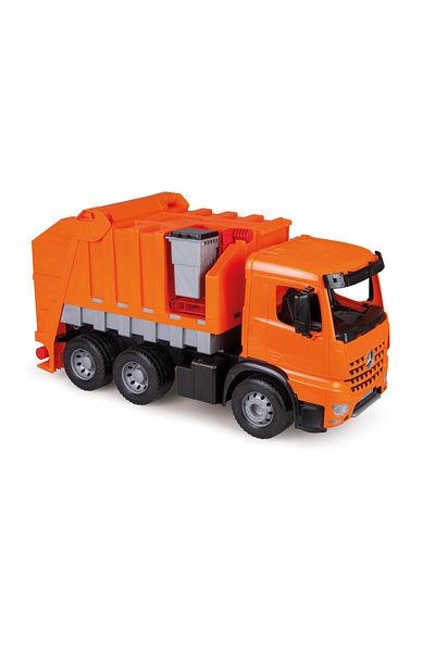 LENA Mercedes Arocs Gigant garbage truck car, Lena, orange, 72 cm, plastic