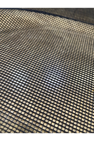 METERİAL Черен мрежест тюл, перфориран спортен плат (1 метър)