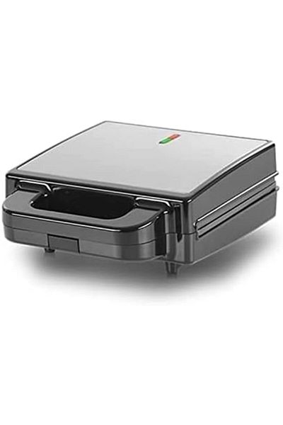 ALSAIF Al Saif Co 2In1 Sandwich-Waffle Maker,1400 Watts, Black With Silver, E05336