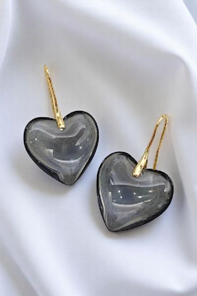 PETEK AKSESUAR Bonbon Heart Earring Iridescent