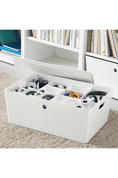 IKEA KUGGIS Insert with 8 compartments, white