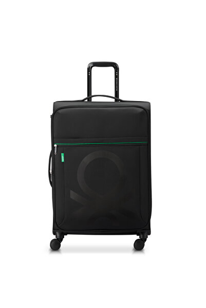 United Colors of Benetton Color Block Softside 69cm 4 Double Wheel Expandable...