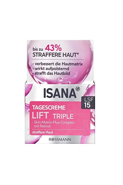ISANA Lift Triple Gündüz Kremi Besleyici Ve Sıkılaştırıcı Etki Spf15 50 ml