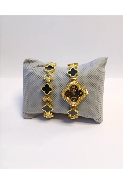 Marka 4 yapraklı yonca model kolye ve bileklik kombin set