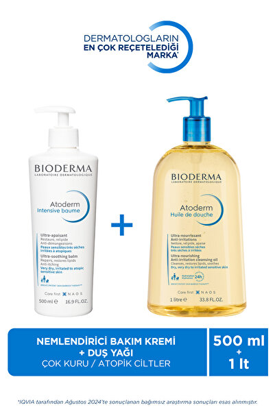 Bioderma Atoderm Çok Kuru, Atopik Ciltler Nemlendirici ve Temizleyici Cilt Ba...