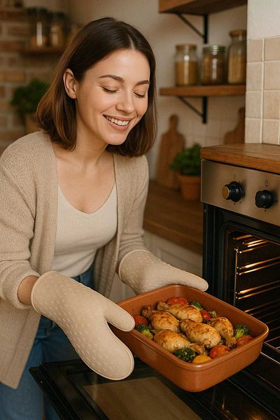 CKM silikon heat resistant silicone oven mitts