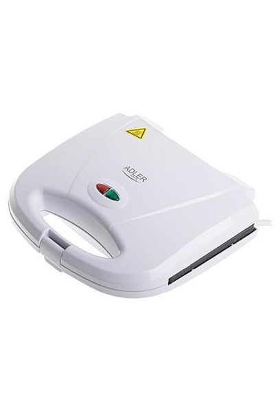adler Gratar electric Adler AD 3072, placi antiaderente plate, picioare antialunecare, 1200W, Alb