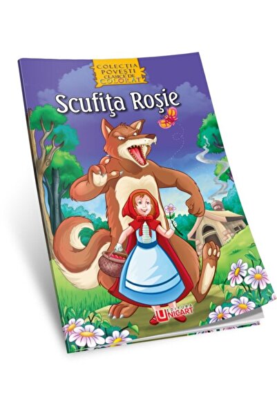 unicart Scufița Roșie - carte de colorat A4
