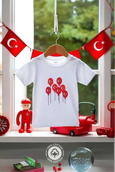 MODA Young Adult Cotton, Children, Flag and Atatürk 23 April Show T-Shirt Quality and Domestic Production